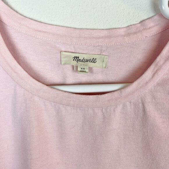 Madewell Pink Puff-Sleeve Shirt Dress - Picture 7 of 7